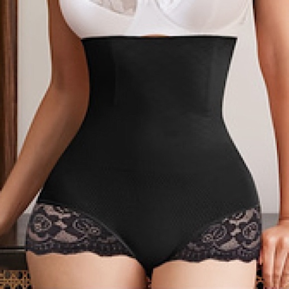HIGH WAIST TUMMY CONTROL LACE PANTIES SIZE XL